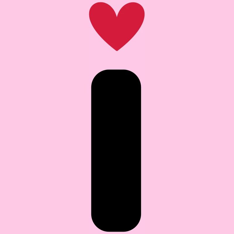 "I" mit Herzchen