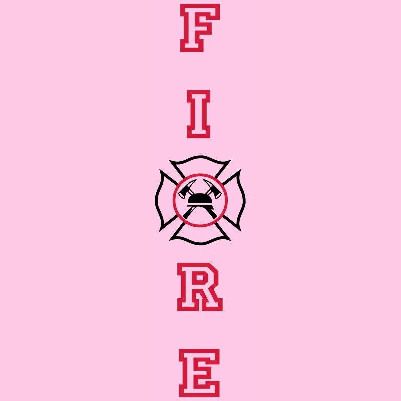 INCENDIE verticale avec croix de Malte