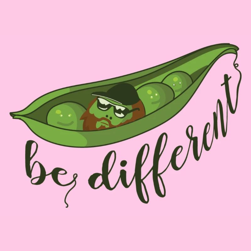 Erbse Hipster different 2