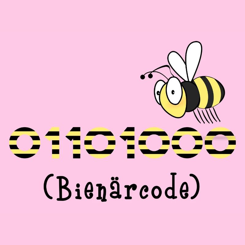 Binary code bee code computer science gift honey