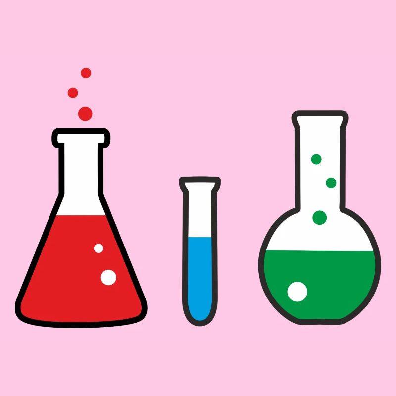 Laboratory flasks, science, chemistry