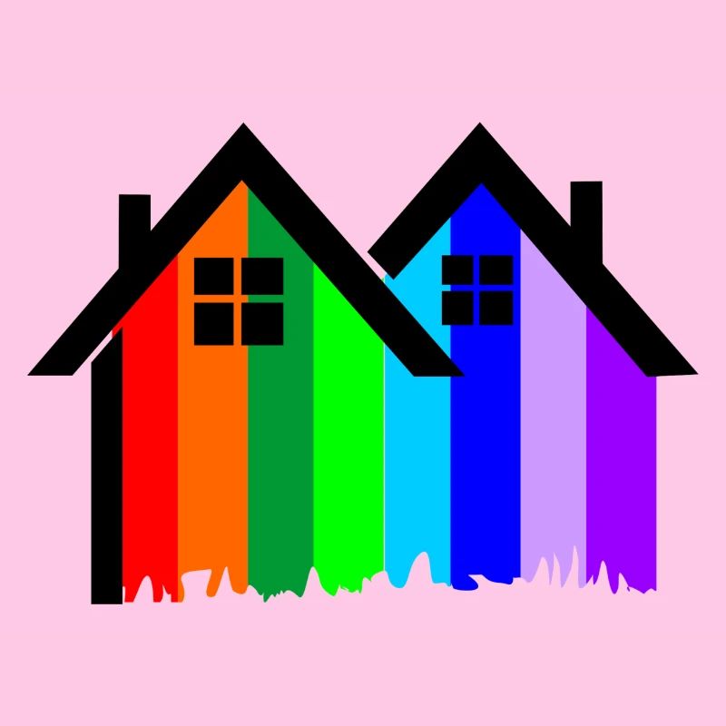 Bunte Häuser streichen