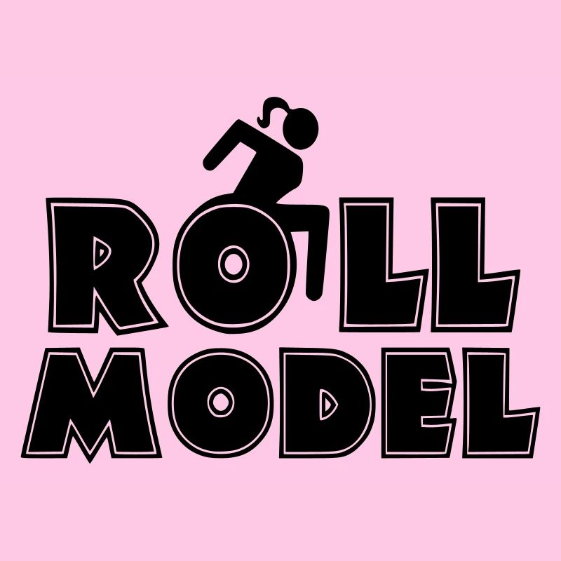 Weibliche Rollstuhlfahrerin ist ein Vorbild *