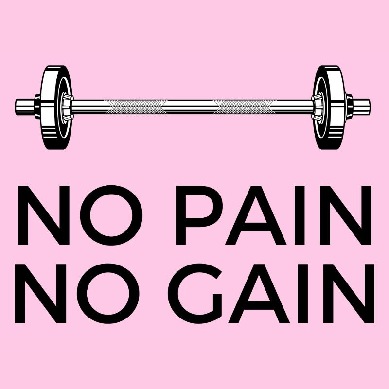 Pas de douleur, pas de gain - avec du poids