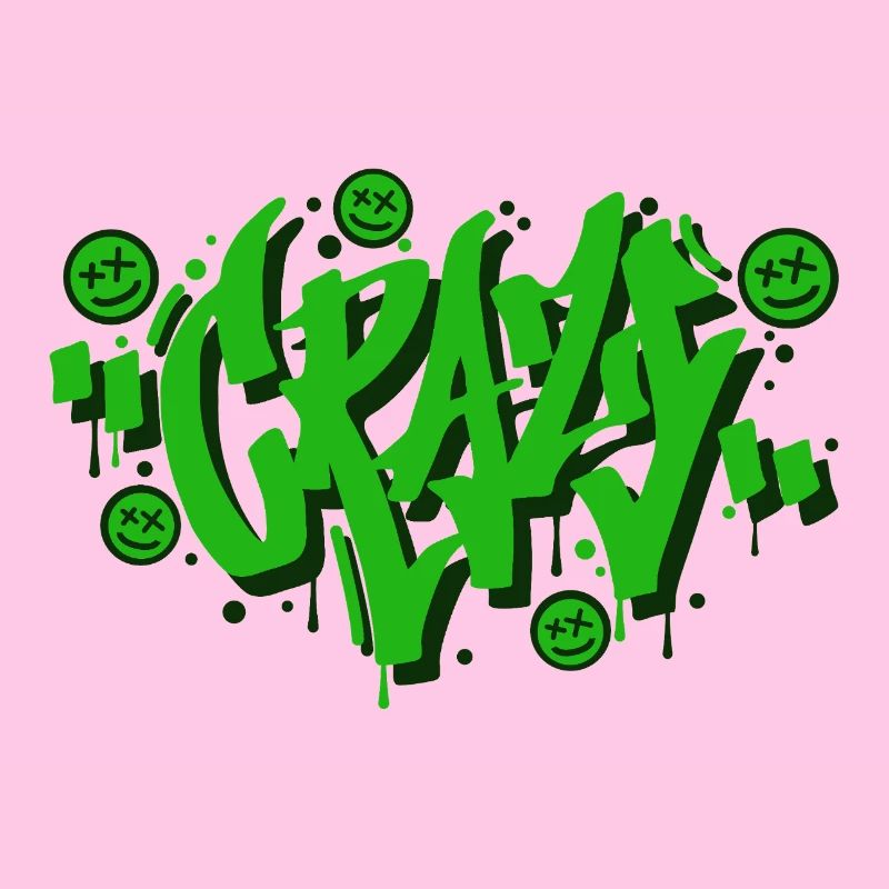 Verrücktes Graffiti-Buchstaben-Design