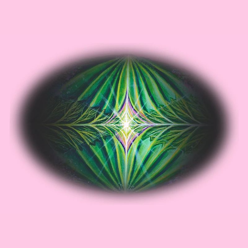 Symmetrical Leaf Art | Botanical Abstract Design