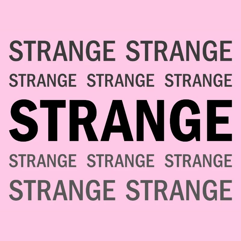 Strange Typografie