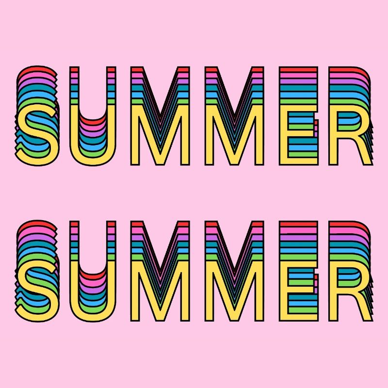 Summer Rainbow Font