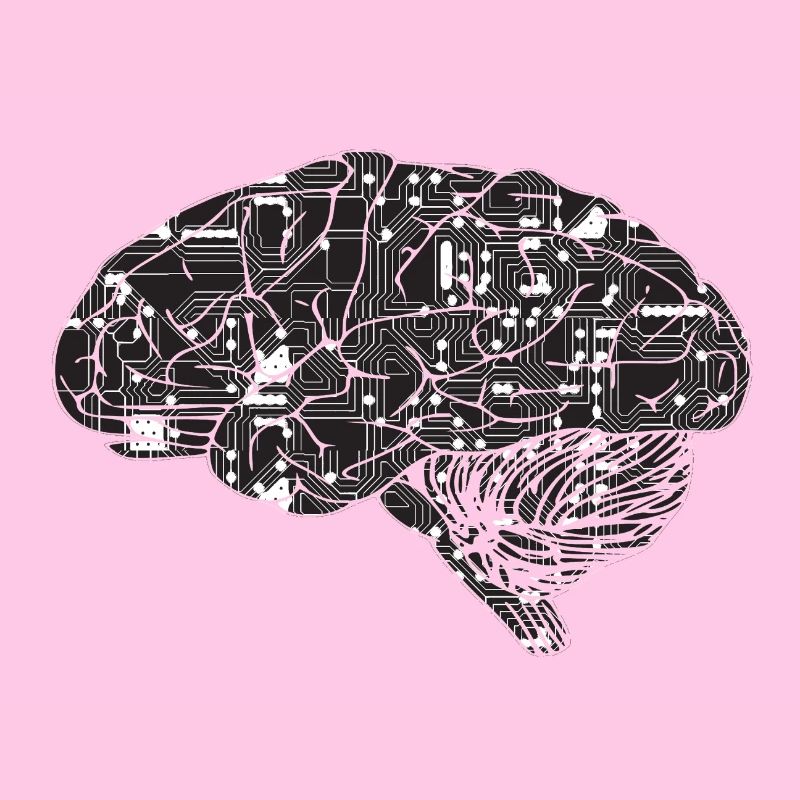 Brain circuit logo design