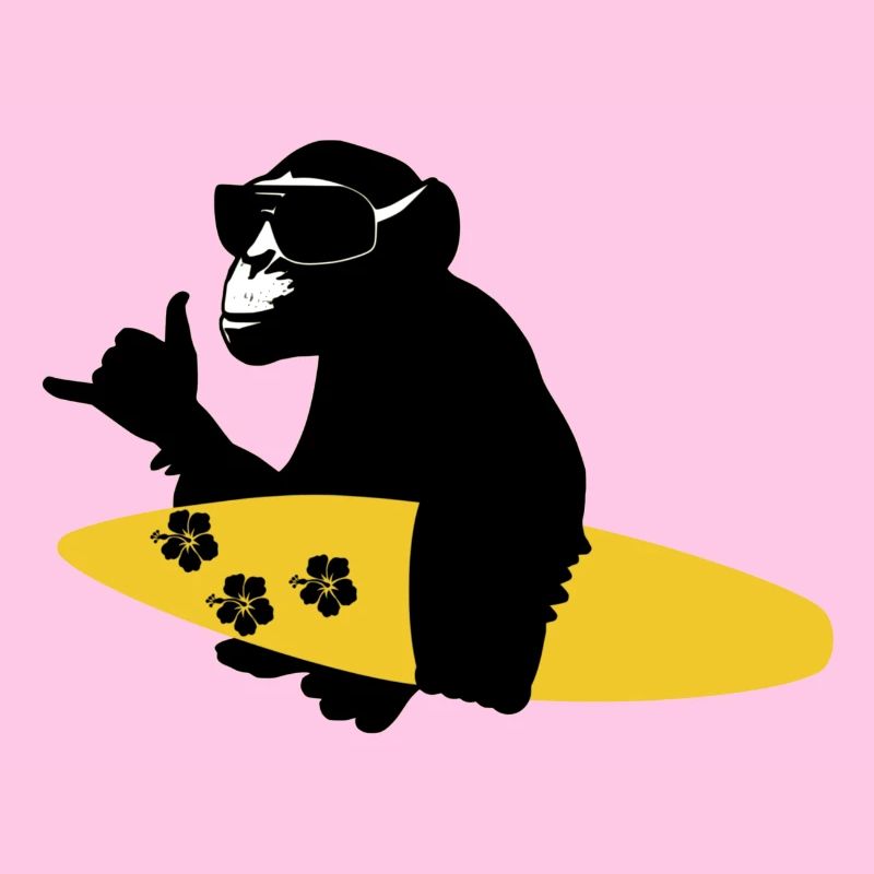 surfing monkey