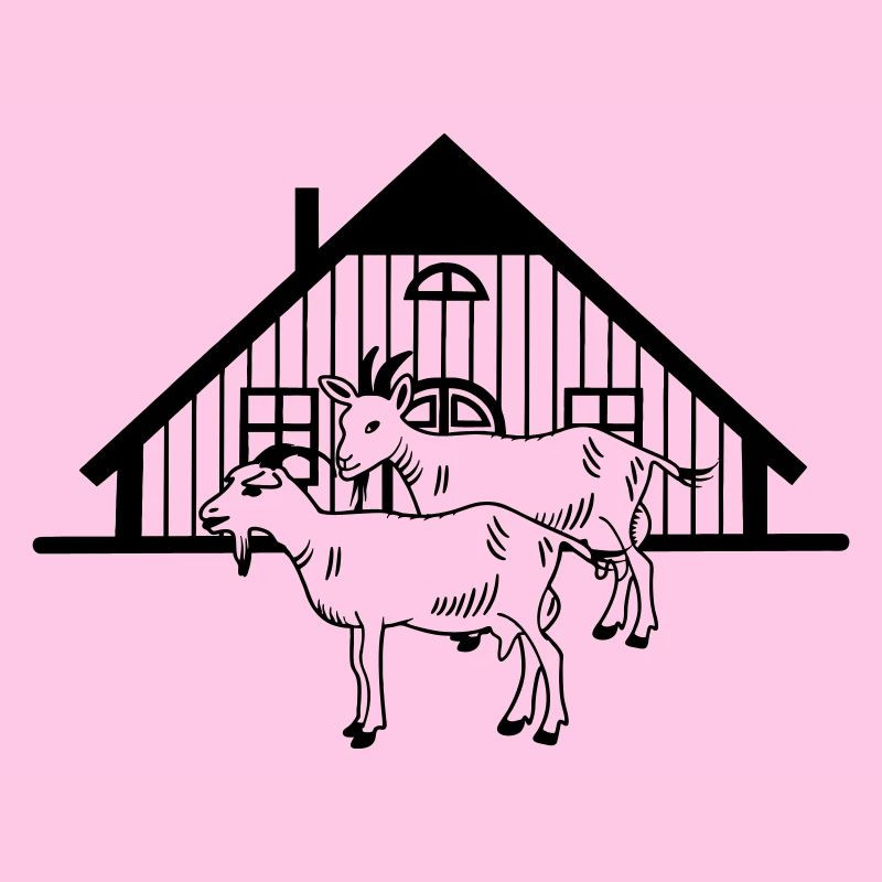 Ziegenfarm oder Stall