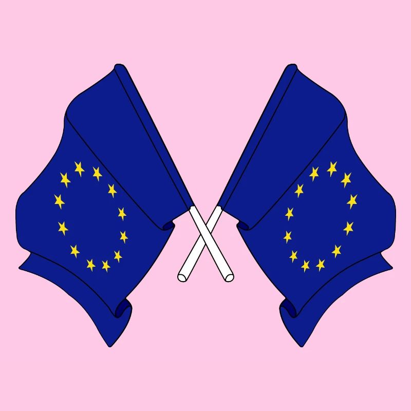 Deux drapeaux de l’Union européenne
