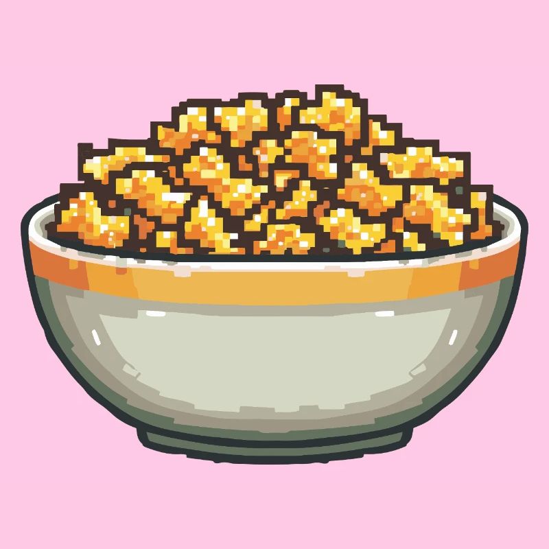 Popcorn-Schale Pixelkunst