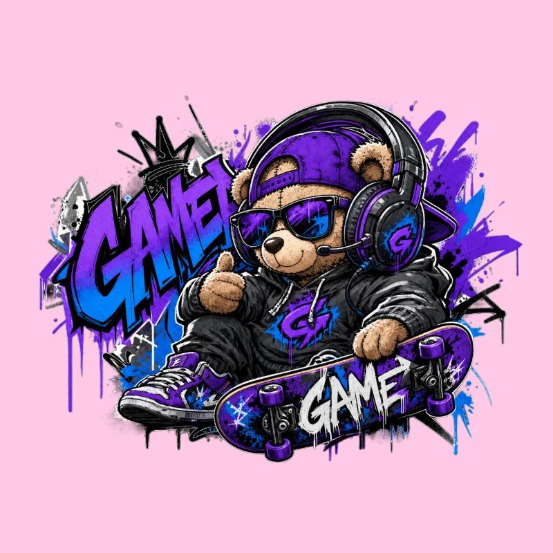 Game Bear Skate Graffiti