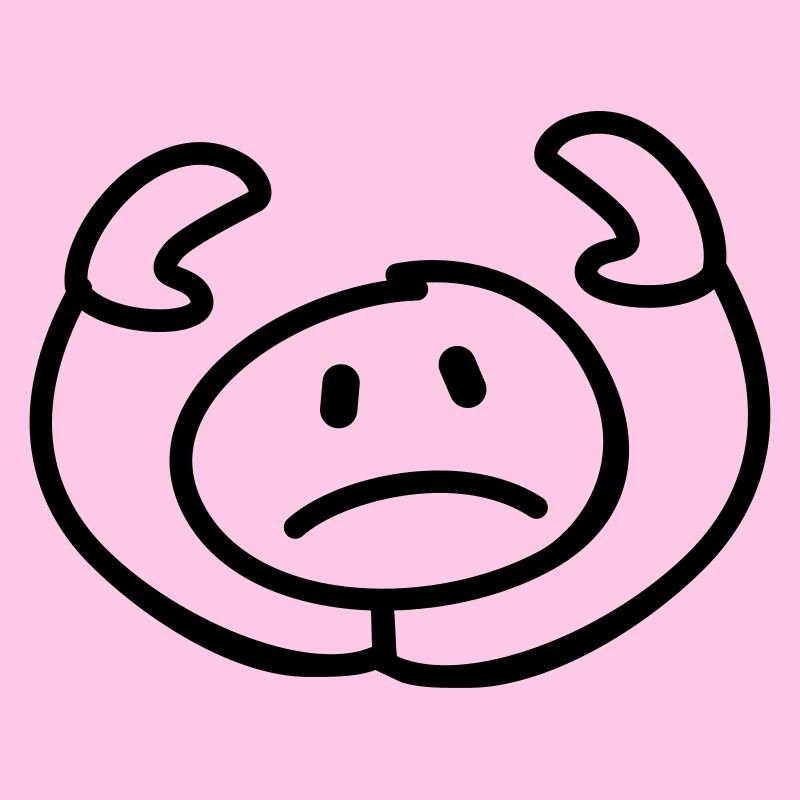 resigned stick man head
