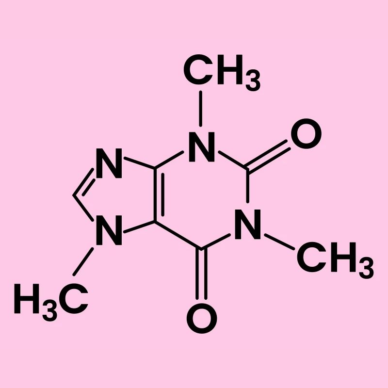 Coffee Chemical Structure Caffeine