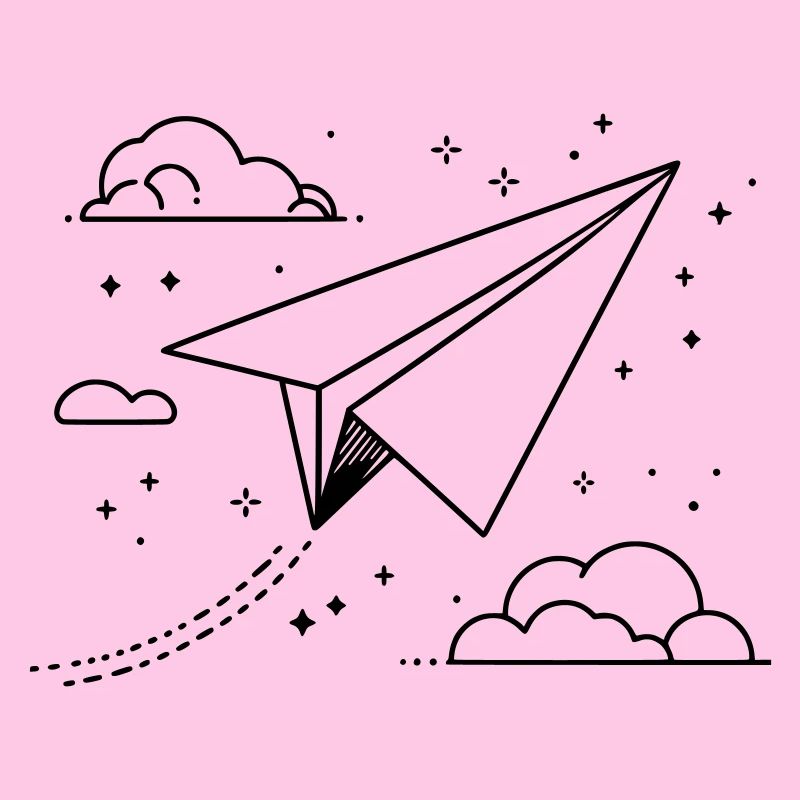 Dessin d’avion en papier