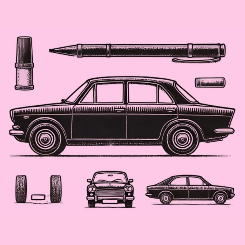 Schwarzer Oldtimer