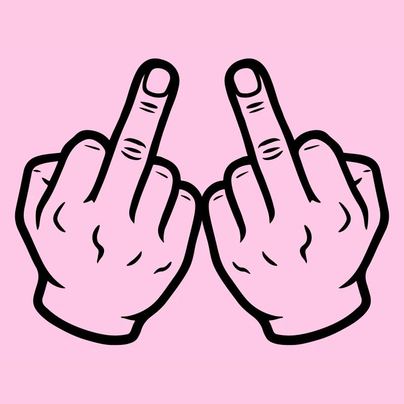 Hand Mittelfinger Frech