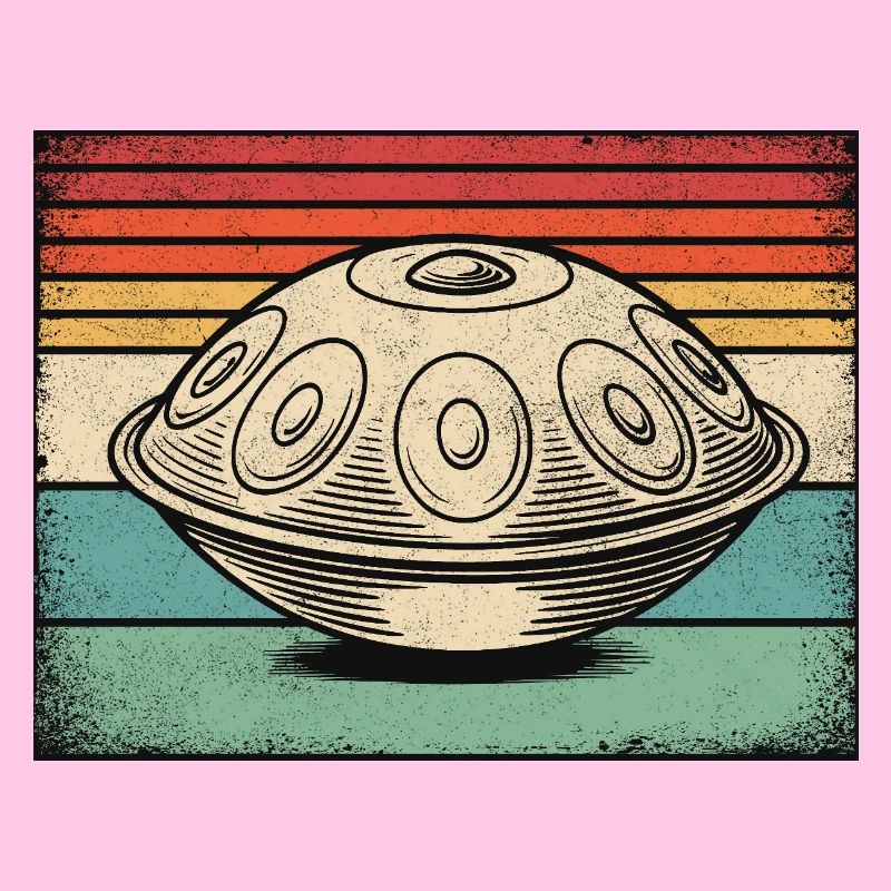 Handpan Hang Drum Retro
