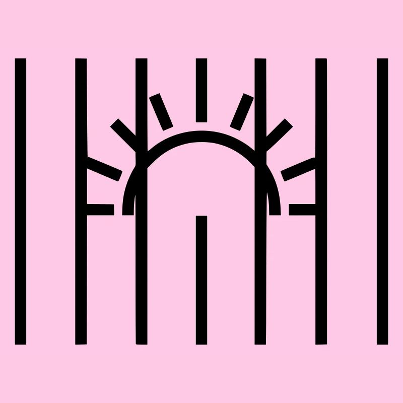 Sonne hinter Gitter Gefängnis