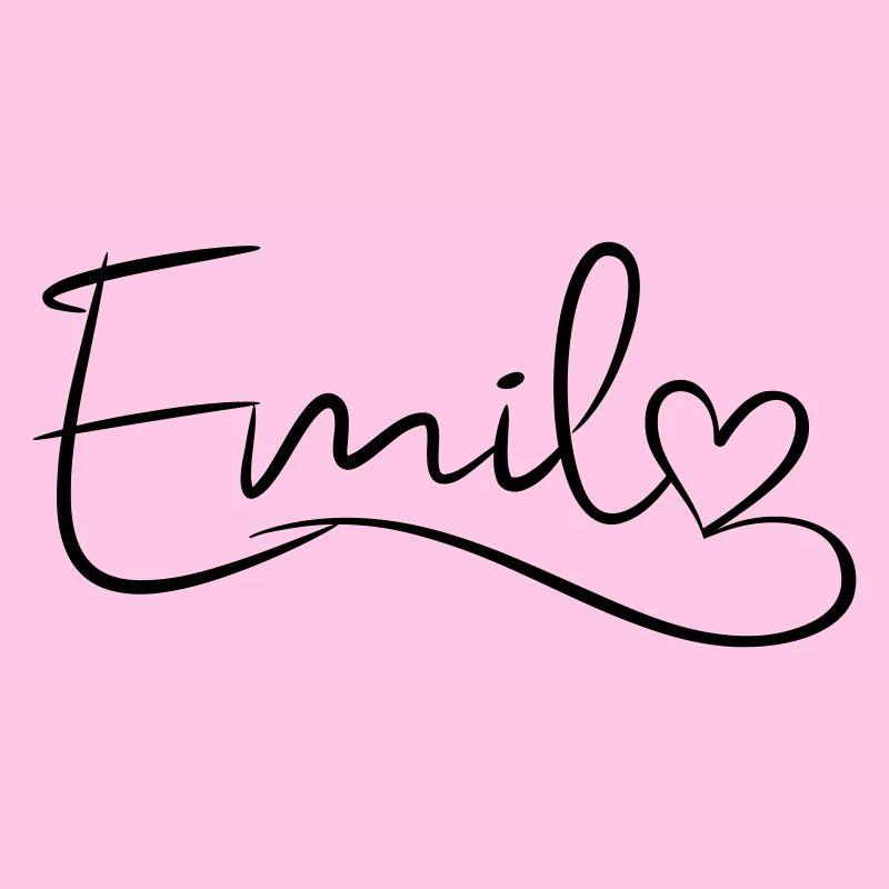 Emil surname First name Heart décor