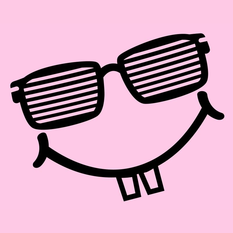 cool smiley with shutter shades