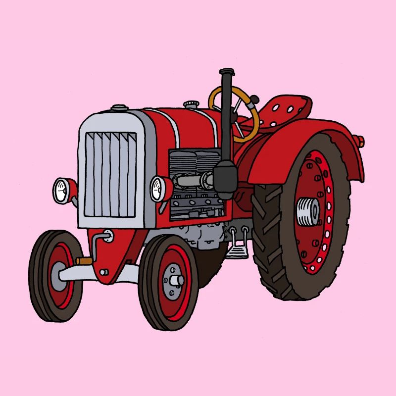 Roter Trecker