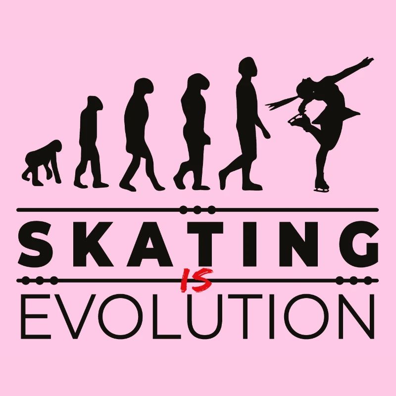 Skating is evolution - Message Humor Parodie