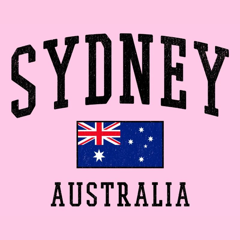 Sydney Australien Flagge Städte Design