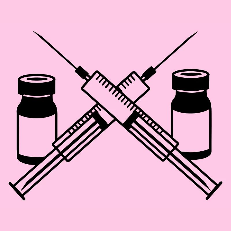 Two syringes two jars