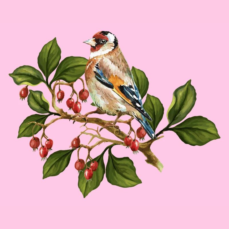 Bunter Vogel