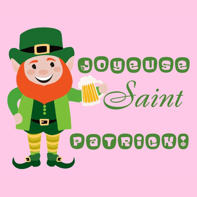 Joyeuse Saint Patrick - Leprechaun Souriant