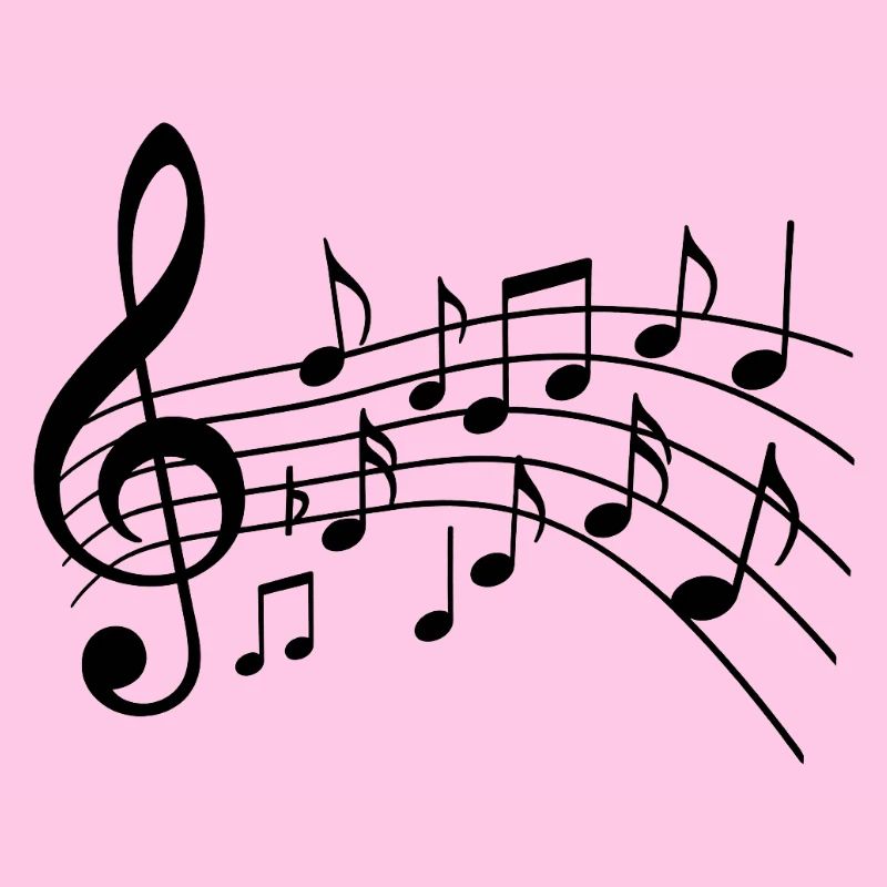 Musical Notes Variant 2 Black