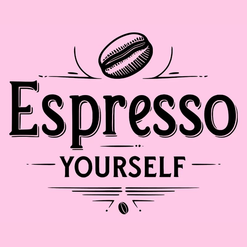 Espresso vous-même - Conception amusante de jeu de mots sur le café