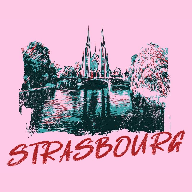 Landscape with Strasbourg Cathedral
