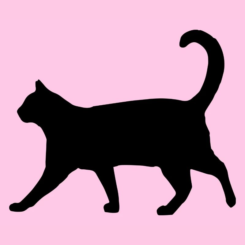 Silhouette de chat classique