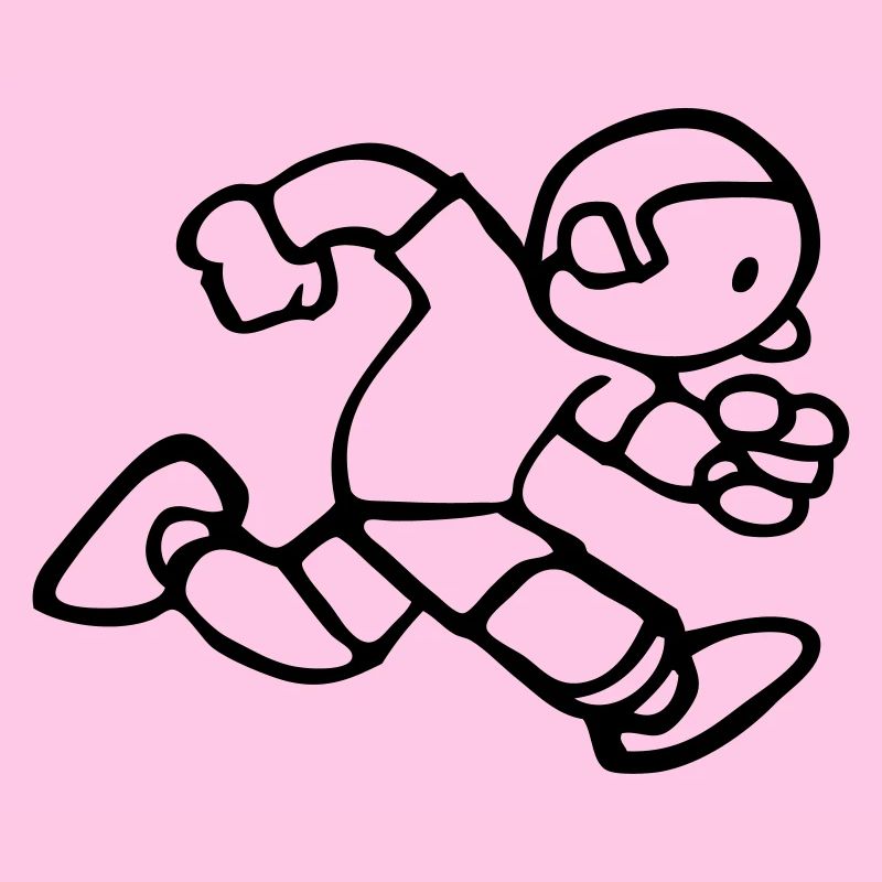 drawing running jogging run funny vintage