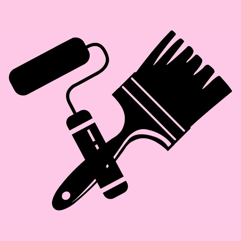 Tool Painter Walze und Pinsel Logo