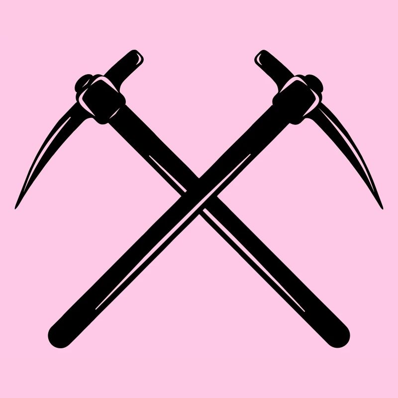 Zwei Spitzhacken gekreuzt