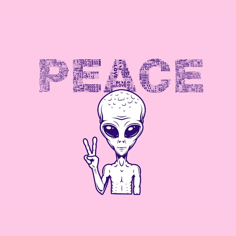 Peace Alien Peace Sign