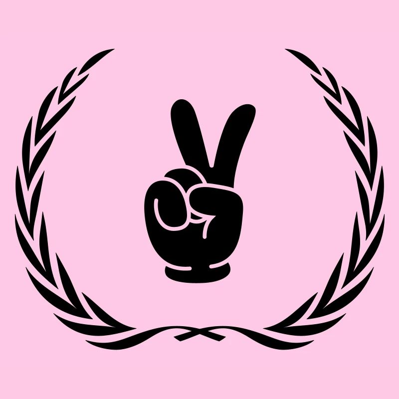 Couronne de bande dessinée Peace Hand