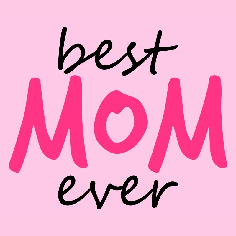text best mom ever sticker sticker button love