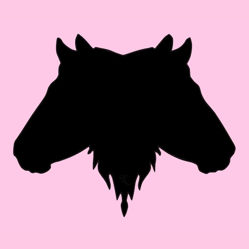 Double tête noir