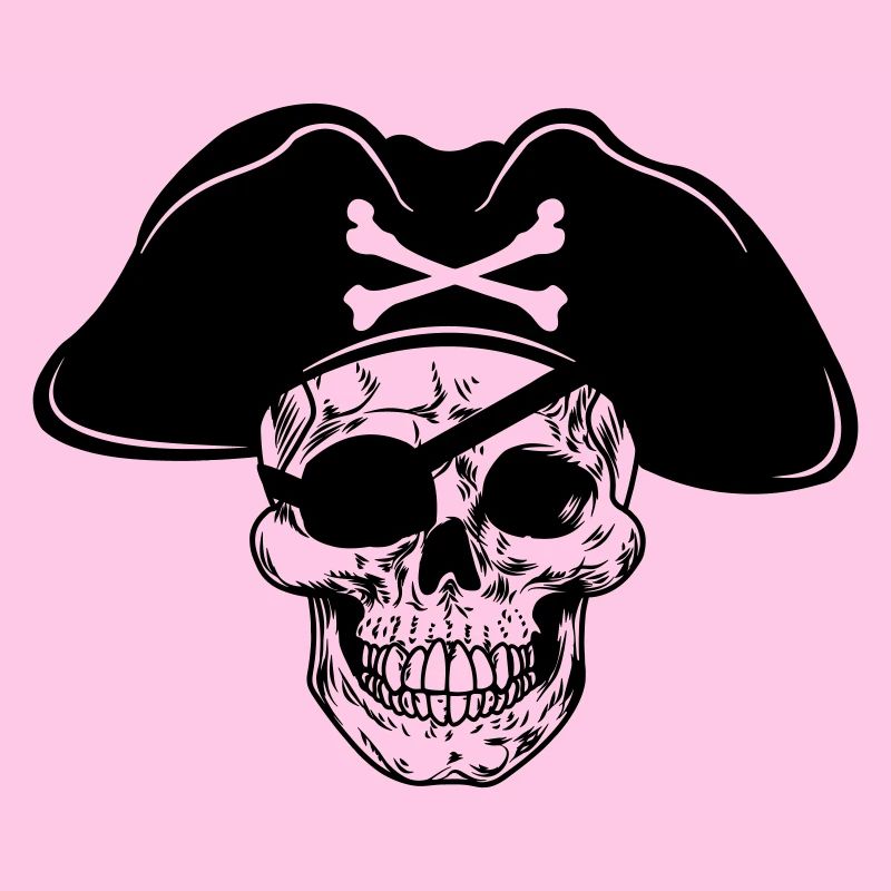 Chapeau de pirate crâne et cache-œil