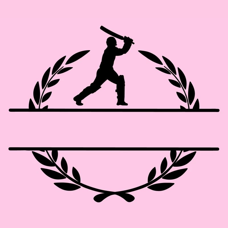Cricketspieler im Lorbeerkranz