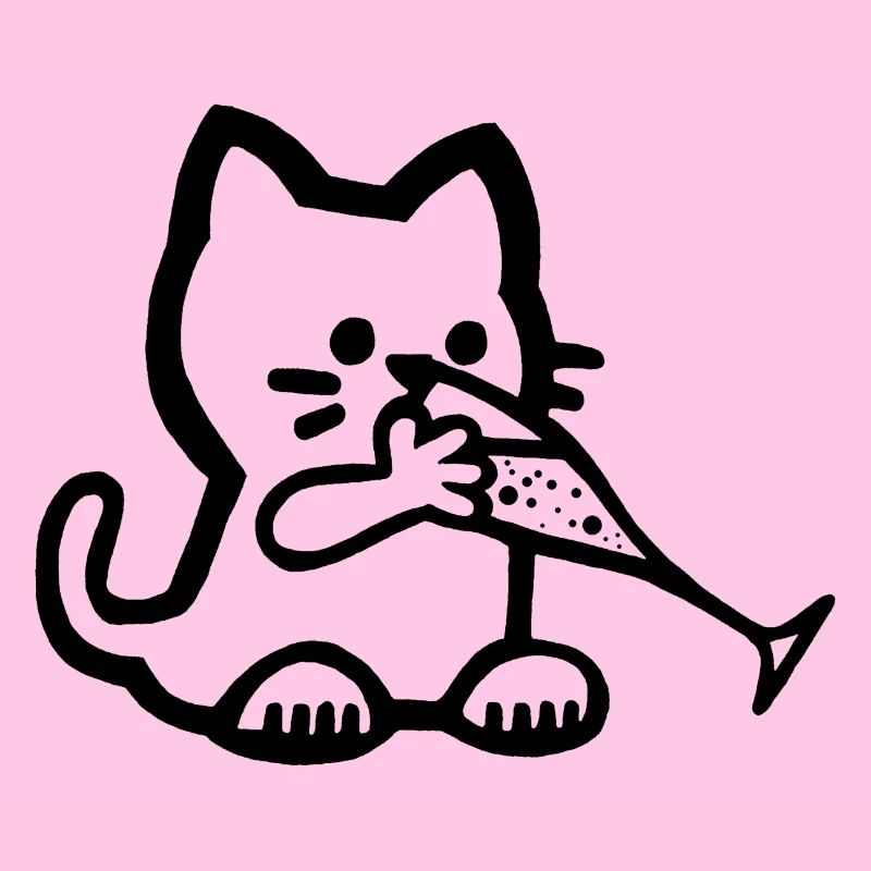 Das Kätzchen hat Durst