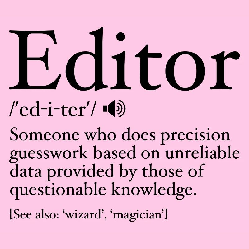 Lustige Editor-Definition Editor-Definition - Editor