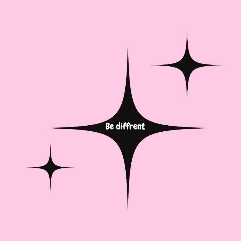 Sei anders Starburst Grafik