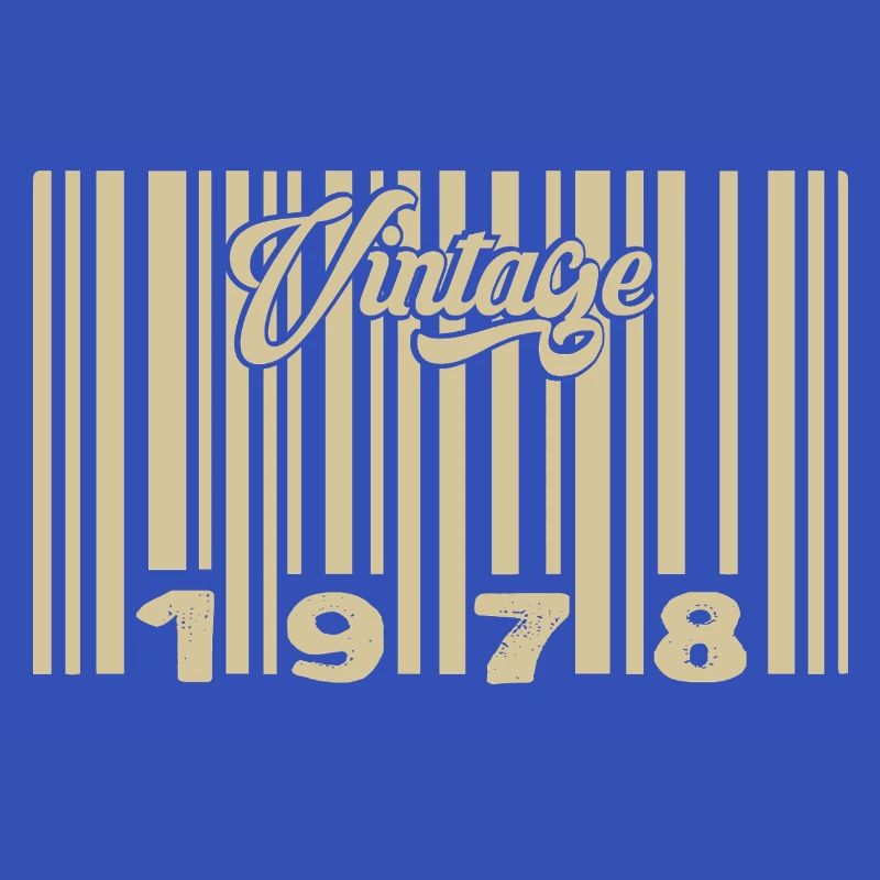 Vintage 1978 Barcode 1978: Year 2025.